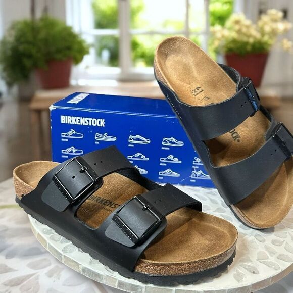 Birkenstock Shoes - Birkenstock Arizona Regular Fit two Strap Sandal Slide Size 41 EU